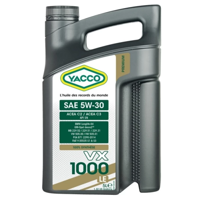 YACCO VX 1000 LE 5W30 5L 1